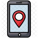 Mobiler Standort Mobile Richtung Mobiles GPS Symbol