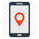 Mobiler Standort Geolokalisierung Mobiles GPS Symbol