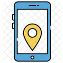 Mobiler Standort Geolokalisierung Mobiles GPS Symbol