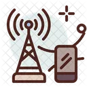 Mobilfunkmast Turm Signal Icon