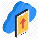 Mobiler Upload Datenupload Online Upload Symbol