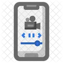 Mobiler Videoplayer  Symbol