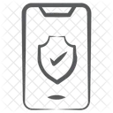 Mobiler Virenschutz Mobile Sicherheit Systemschutz Symbol