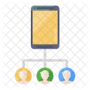 Mobilfunknetz Handynutzer Smartphone Nutzer Icon