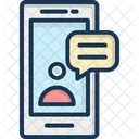 Mobile Massage Mobiles Chatten Nachricht Symbol