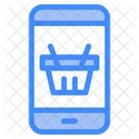 Mobiles Einkaufen Online Shopping Einkaufen Icon