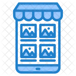 Mobiles Einkaufen  Symbol