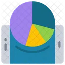 Kreisdiagramm für Mobilgeräte  Symbol