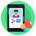 Mobiles Marketing  Symbol
