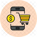 Mobiles Online-Shopping  Icon