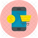 Mobiles Online-Shopping  Icon