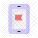 Mobiles Online Reiseziel Zielort Route Symbol