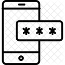 Mobiles Passwort Kontoautorisierung Login Passwort Symbol