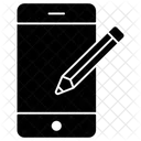 Mobiles Schreiben Verfassen Von Inhalten Verfassen Von Artikeln Symbol