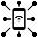 Mobiles WLAN Gerat Verbindung Symbol