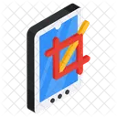 Mobiles Zuschneidewerkzeug Photoshop Werkzeug Design Werkzeug Symbol