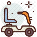 Mobility Scooter Transportation Vehicle Icon