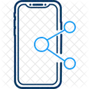 모바일 공유 앱 공유 기기 아이콘
