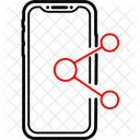 모바일 공유 앱 공유 기기 아이콘