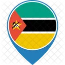 Mocambique Bandeira Mundo Ícone