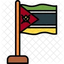 Mocambique Pais Bandeira Ícone