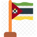 Mocambique Pais Bandeira Ícone