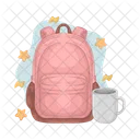 Bolso De Escuela Bolso Mochila Icon