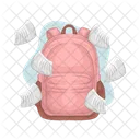 Bolso De Escuela Bolso Mochila Icon