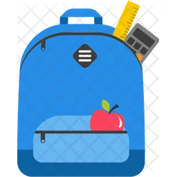 Bolsa para la escuela  Icono