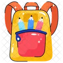 Bolsa para la escuela  Icono