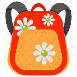 Mochila floral  Icono