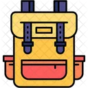Mochila Bolso Escolar Articulos De Viaje Icono