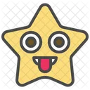 Mock Emoticon Star Icon