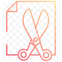 Model Scissor Paper Icon