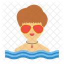 Model Actor Swimming Icon