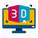 Modelado 3D  Icono