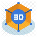 Modelado 3D  Icono