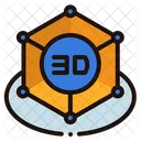 Modelado 3D  Icono