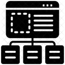 Modèle modulaire Web  Icône