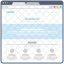 Blog Web Wireframe Web Conception Web Icon