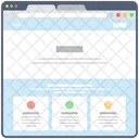 Blog Web Wireframe Web Conception Web Icon