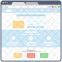 Blog Web Wireframe Web Conception Web Icon