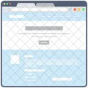 Blog Web Wireframe Web Conception Web Icon