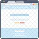 Blog Web Wireframe Web Conception Web Icon