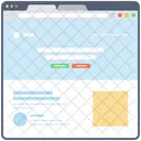 Blog Web Wireframe Web Conception Web Icon