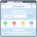 Blog Web Wireframe Web Conception Web Icône