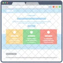 Blog Web Wireframe Web Conception Web Icon