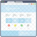 Blog Web Wireframe Web Conception Web Icon