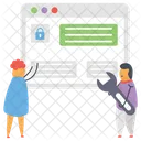 Developpement De Logiciels Developpement Dapplications Interface Web Icon