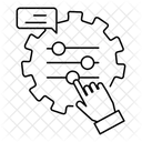 Modelltuning Parameteroptimierung KI Einstellungen Symbol